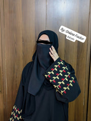 Embroidered Sleeves Abaya