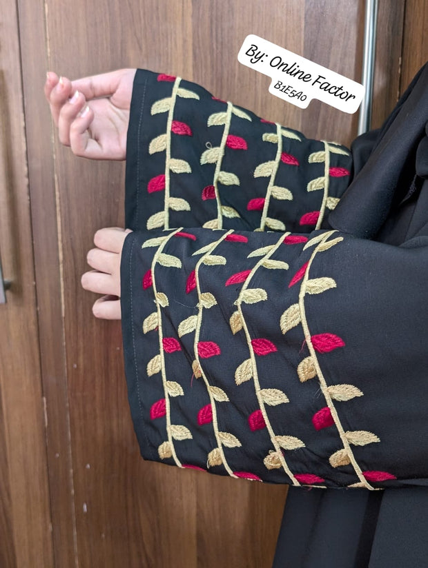 Embroidered Sleeves Abaya