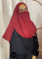 DOUBLE LOOP HIJAB WITH NIQAB